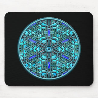 modernes Buntglas Mousepad