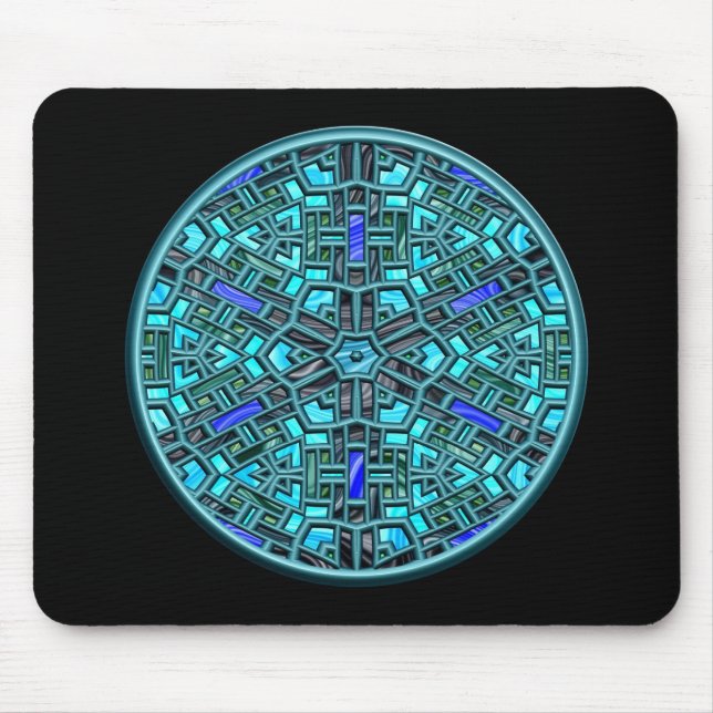 modernes Buntglas Mousepad (Vorne)