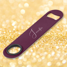 Modernes Burgund Elegant Stilvoll Mit Monogramm