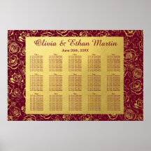Modernes Burgund und Goldfloral mit Rose