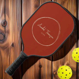 Modernes Burnt Siena im Mittelalter | Name des Skr Pickleball Schläger