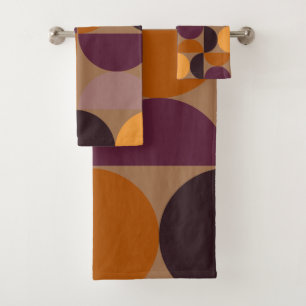 Modernes Burnt Weinmuseum Monte San Giorgio Badhandtuch Set