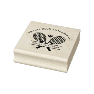 Modernes Büro für Tennisklub Gummistempel
