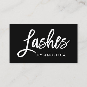 Modernes Bürsten-Skript peitscht Maskenbildner Visitenkarte