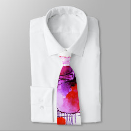 Modernes Business abstrakt pink blau Krawatte