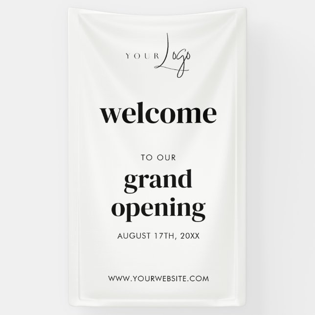 Modernes Business Event - Willkommen Banner (Vertikal)