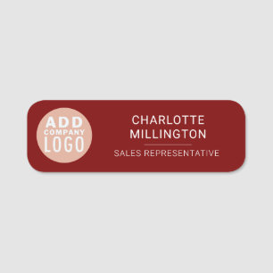 Modernes Business-Logo Mitarbeiter Magnet individu Namensschild