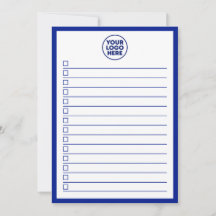Modernes Business-Logo Navy Blau To-Do-Liste
