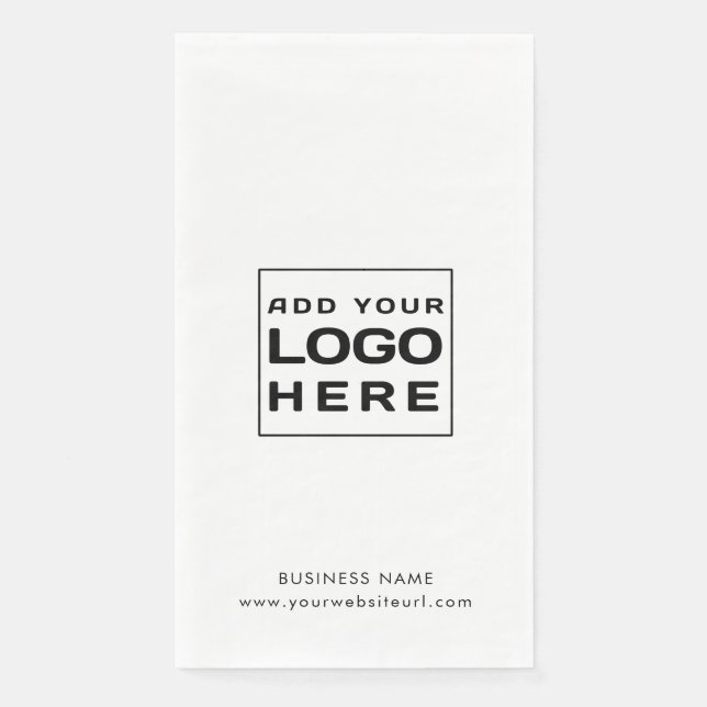 Modernes Business-Logo Serviette (Vorderseite)