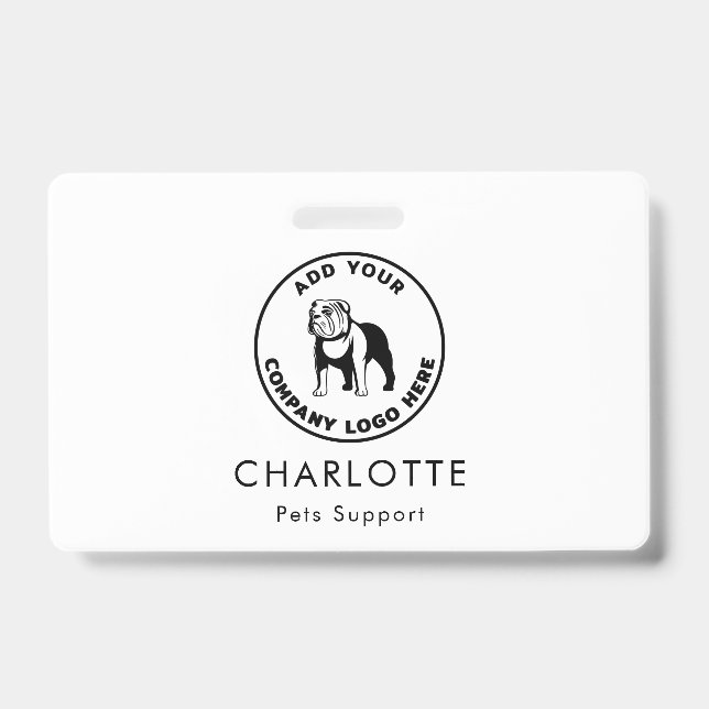 Modernes Business Logo VIP Tech Custom Ausweis (Vorderseite)