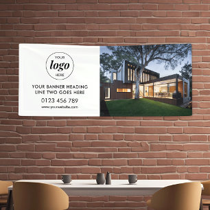 Modernes Business-Logo-Werbung Hintergrund Foto 6 Banner