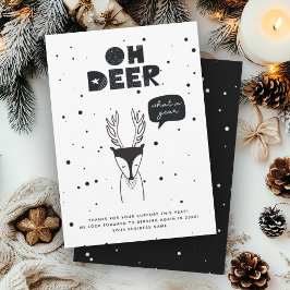 Modernes Business Neue Jahre Spaß in trendigen Ska Feiertagskarte