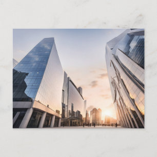 Modernes Businesscenter Postkarte