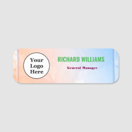 Modernes Button für Logomitarbeiter in Magnetic od