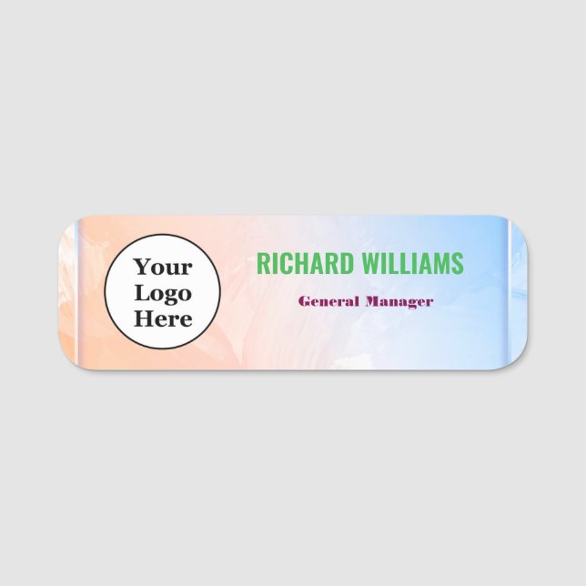 Modernes Button für Logomitarbeiter in Magnetic od (Vorderseite)