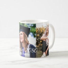 Modernes Calligraph Custom 3 Foto Einfaches Abschl Kaffeetasse