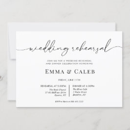 Modernes Calligraphy Script Probe Dinner Einladung