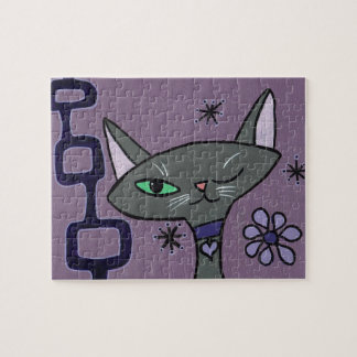 Modernes Cat Puzzle aus dem Mittelalter