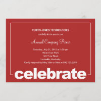 Modernes Celebration Corporate/Business Party Invi