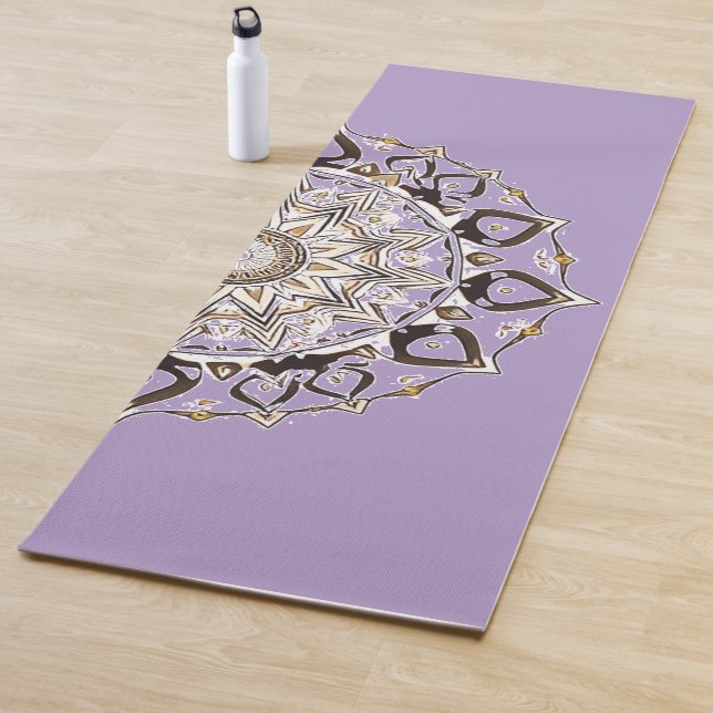 Modernes Celestial Mandala | Trendy Boho Spiritual Yogamatte (Beispiel)