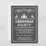 Modernes Chalkboard Typografie Weihnachts-Party Einladung<br><div class="desc">Mit diesen vordefinierten Vorlagen können Sie Ihre Einladung ganz einfach so gestalten, dass Sie sie ganz individuell gestalten können. Für weitere Anpassungen klicken Sie bitte auf den Link "Weiter anpassen" und verwenden Sie unser benutzerfreundliches Designwerkzeug, um diese Vorlage zu ändern. Wenn Sie Thicker-Papiere / Matte Finish bevorzugen, können Sie den...</div>