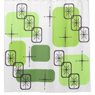 Modernes Chartreuse Green aus dem Mittelalter Duschvorhang