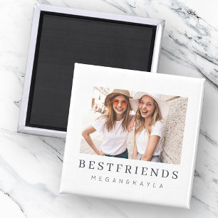 Modernes Chic Best Friends BESTE FREUNDIN Foto Magnet