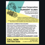 Modernes Chic-Blumenmodell, plastischer Chirurg/Op Flyer<br><div class="desc">Modernes Chic-Blumenmodell,  Plastikchirurgen/Operation-Werbe-Flyer vom Business Card Store.</div>