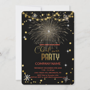 Modernes Chic Corporate, Christgold Dekoration Einladung