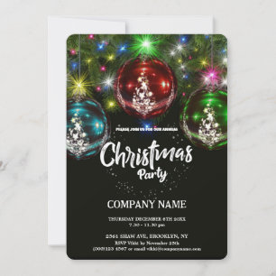 Modernes Chic Corporate Weihnachts-Party Einladung