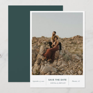 Modernes Chic-Foto Save The Date
