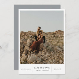 Modernes Chic-Foto Save The Date