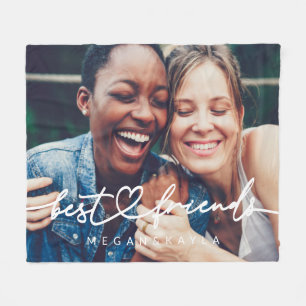 Modernes Chic Herzstück Beste Freunde Besties BES Fleecedecke
