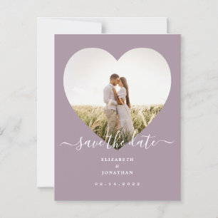 Modernes Chic Lavender Wedding Foto Save the Date Magneteinladung