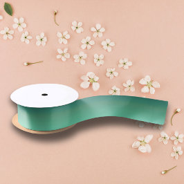 Modernes Chic Metallic Green Satinband