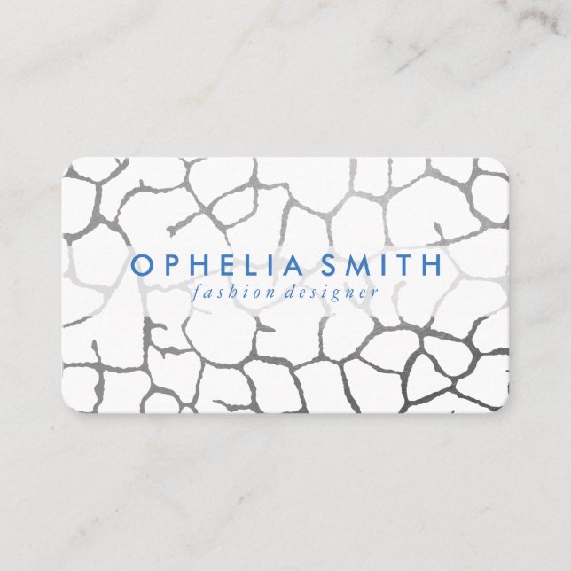 Modernes Chic-Muster Visitenkarte (Vorderseite)