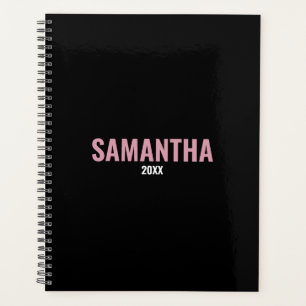 Modernes Chic Pink & Black Appointing Book Planer