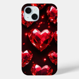 Modernes Chic Red Hearts Case-Mate iPhone Hülle