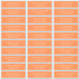 Modernes Chic Script für die Hochzeitsgäste Aufkleber