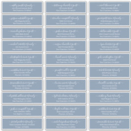Modernes Chic Script für die Hochzeitsgäste Aufkleber