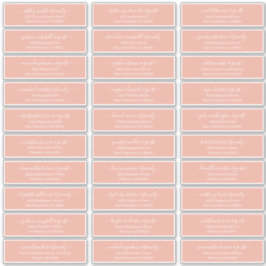 Modernes Chic Script für die Hochzeitsgäste Aufkleber