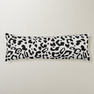 Modernes Chic Snow Leopard Tierdruckmuster Seitenschläferkissen