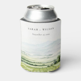 Modernes Chic Watercolor Weinroute Mendrisiotto Dosenkühler