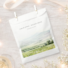 Modernes Chic Watercolor Weinroute Mendrisiotto Geschenktütchen