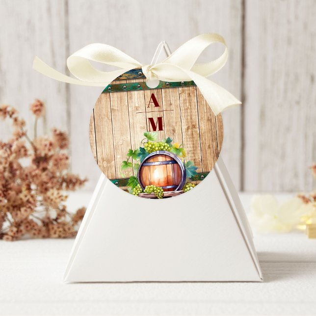 Modernes Chic Watercolor Weinroute Mendrisiotto Runder Aufkleber (Von Creator hochgeladen)