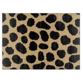 Modernes Chic Wildlife Cheetah Animal Print Muster Schneidebrett