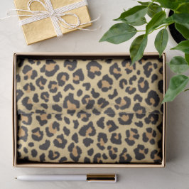 Modernes Chic Wildlife Leopard Tierdruckmuster Seidenpapier