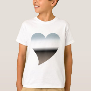 Modernes Chrom-Herz scherzt T - Shirt