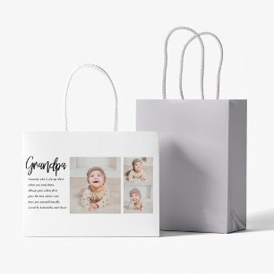 Modernes Collage Bestes Opa je Schönheitsgeschenk Große Geschenktüte