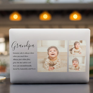 Modernes Collage Bestes Opa je Schönheitsgeschenk HP Laptop-Aufkleber